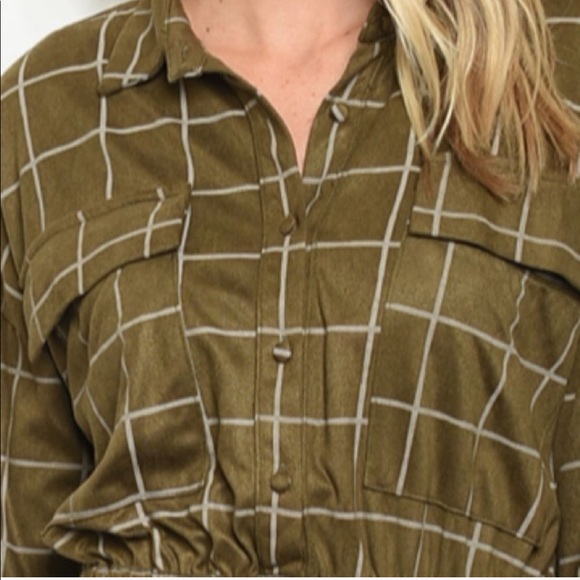 NWT Olive short Romper S M L Limited BTS - Picture 4 of 4